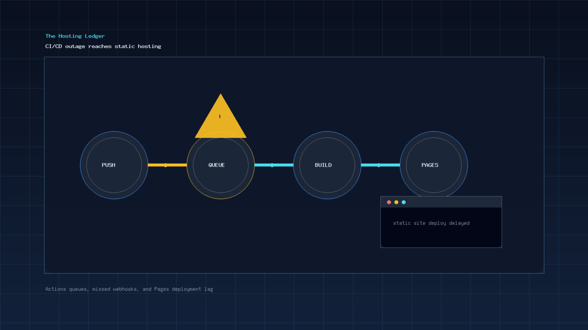 GitHub’s Actions and Pages Outage Leaves Hosting Teams Checking Their Deploys
