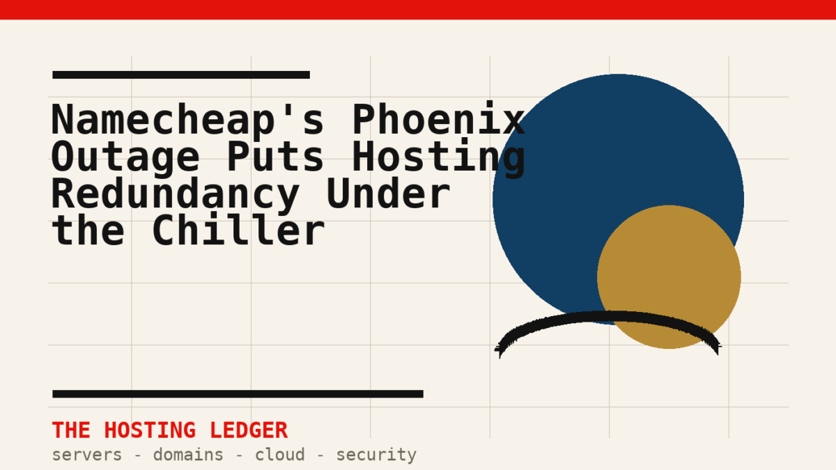 Namecheap’s Phoenix Data-Center Outage Puts Hosting Redundancy Back Under the Chiller